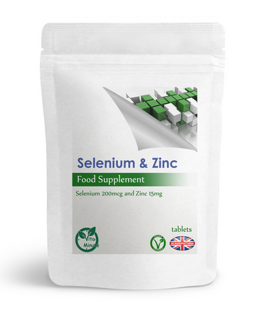 VitaMinute Selenium 200mcg and Zinc 15mg Tablets pouch