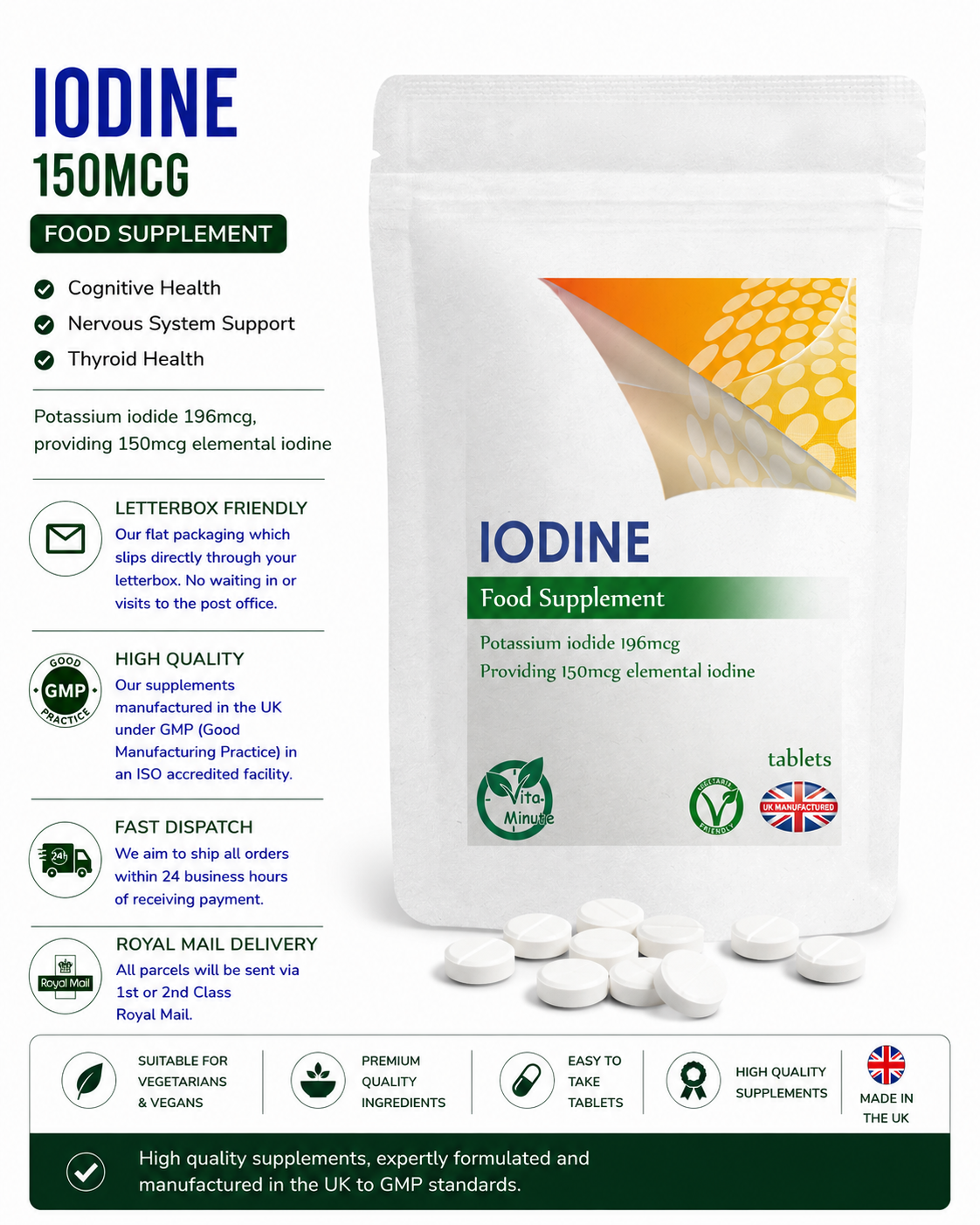 Iodine 150mcg Tablets product information