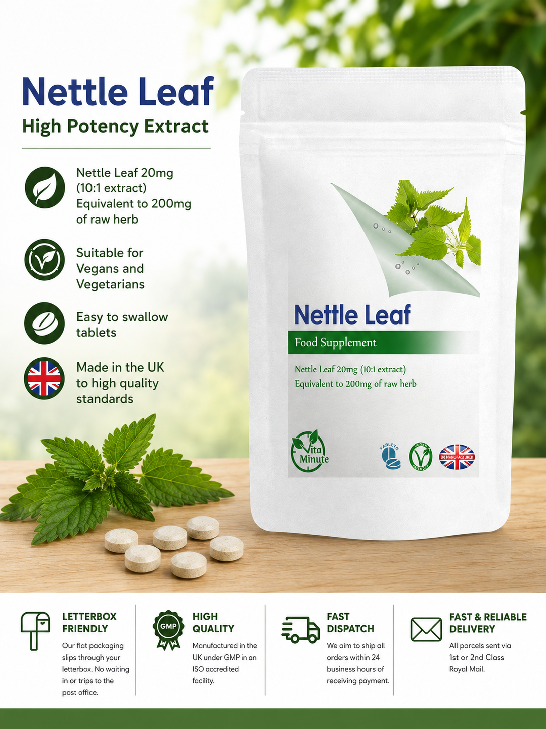 Nettle Leaf 200mg Tablets