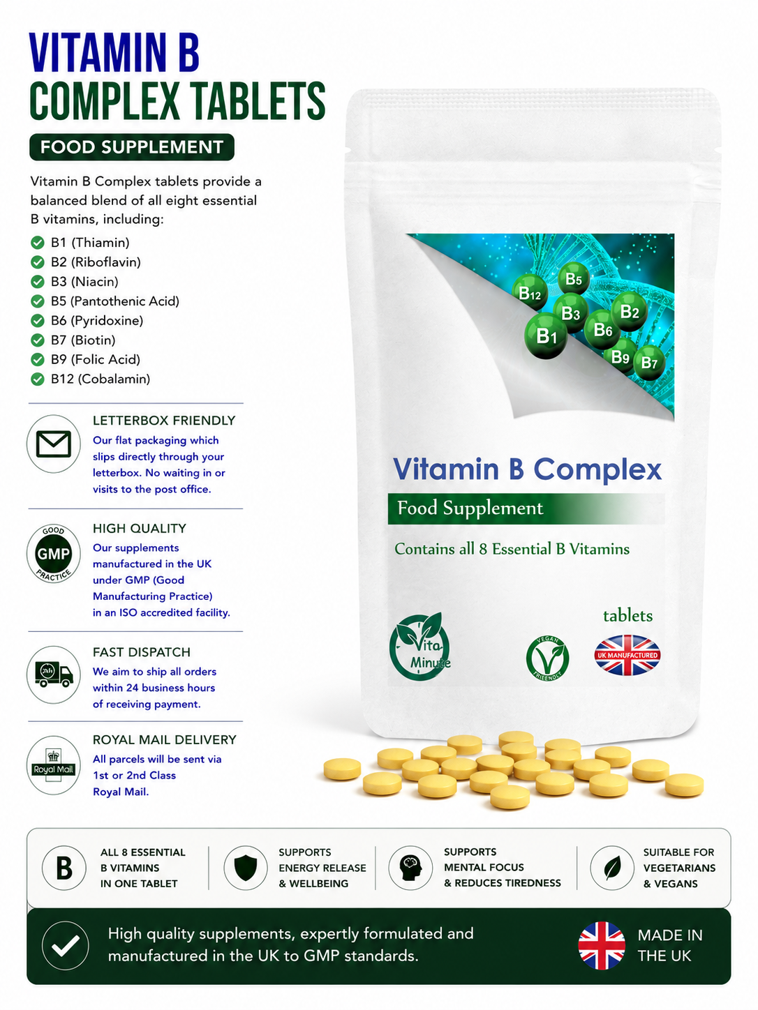 Vitamin B Complex Tablets product information