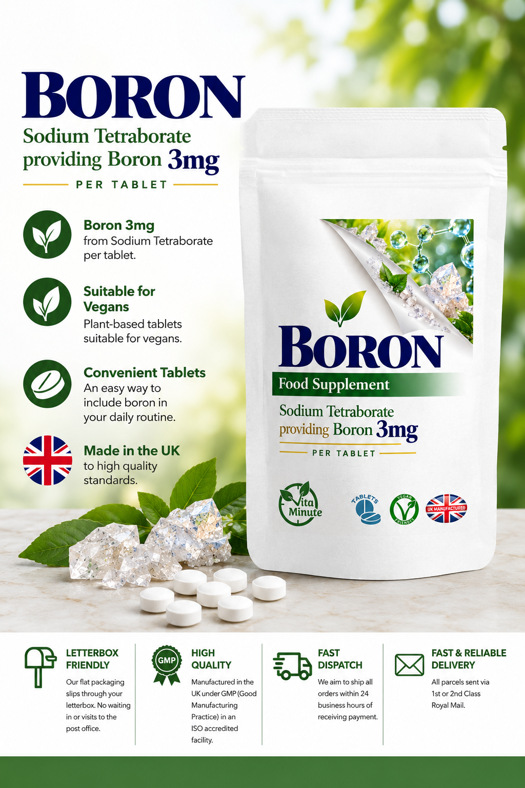 Boron 3mg tablet product information