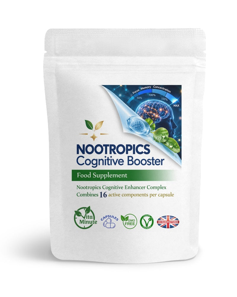 VitaMinute Nootropic 16-Ingredient Complex front label