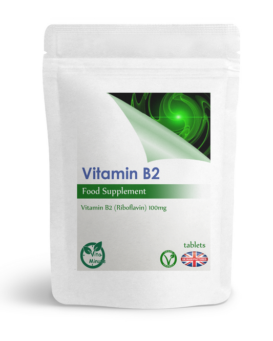 Vitamin B2 (Riboflavin) 100mg Tablets