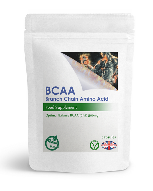 BCAA, Branched Chain Amino Acids 500mg Capsules