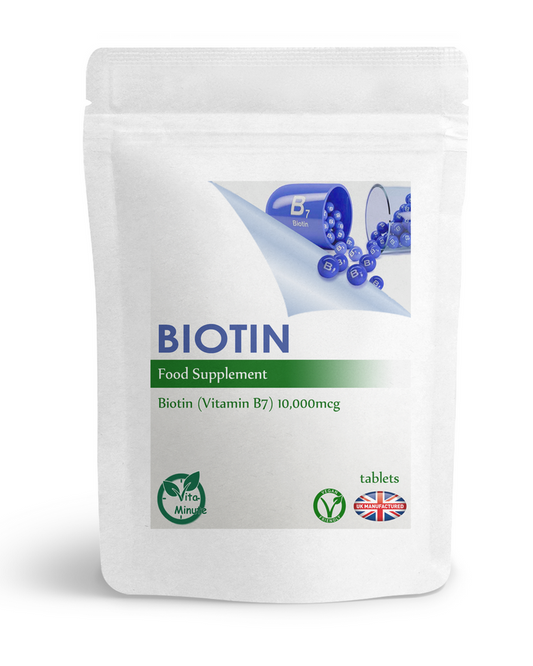 Vitamin B7 (Biotin) 10000mcg Tablets