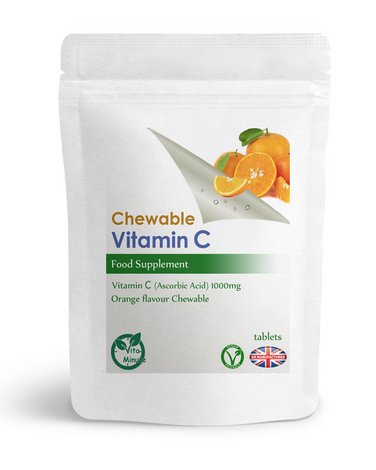 Vitamin C 1000mg Chewable Tablets, Orange Flavour