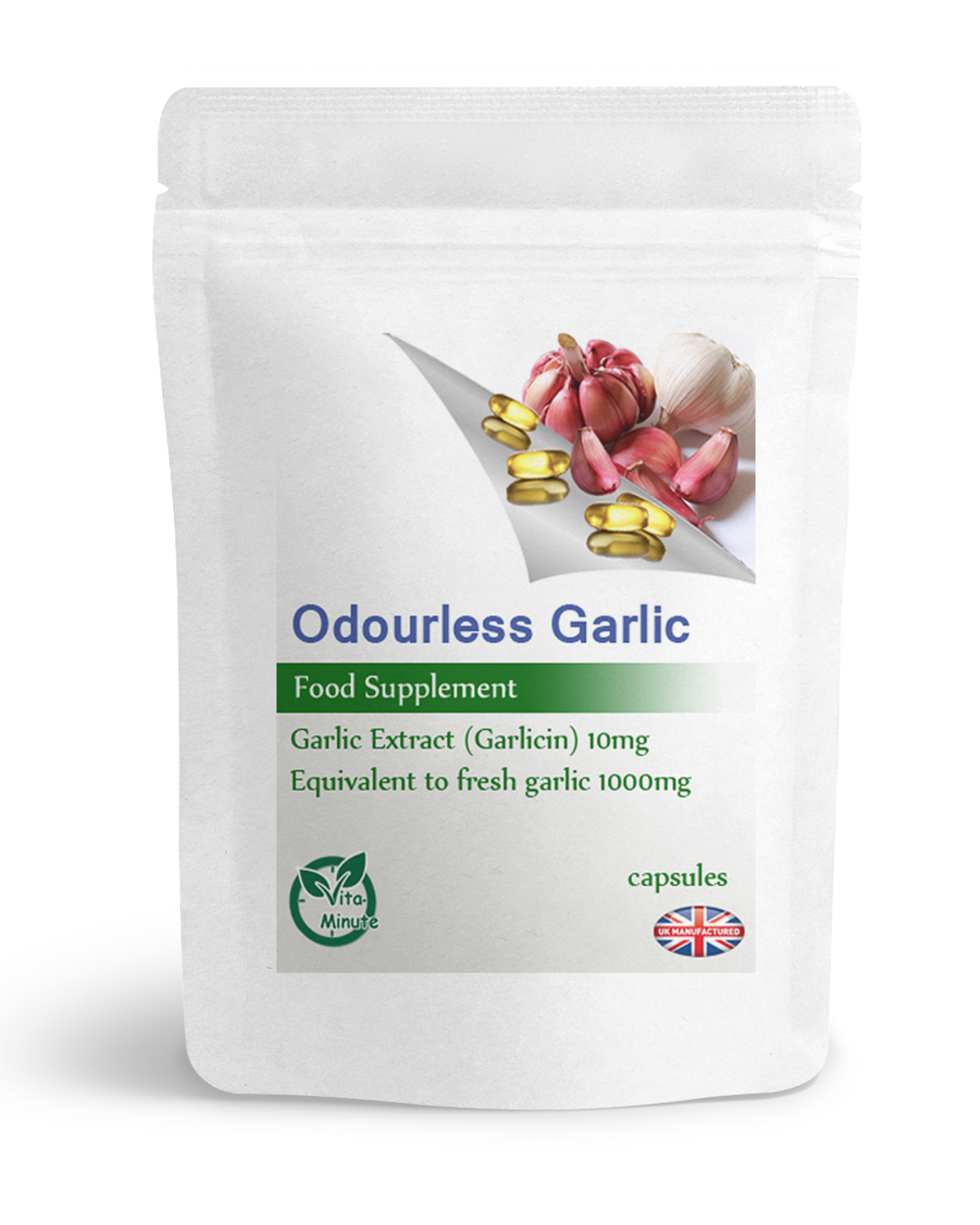 Odourless Garlic 1000mg Capsules