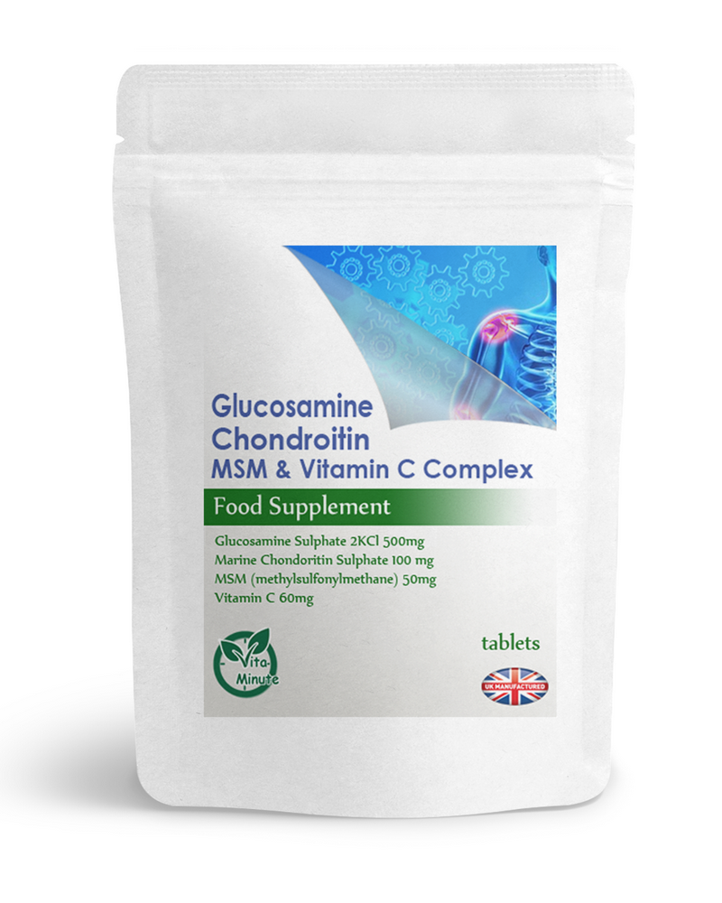 Glucosamine, Chondroitin, MSM & Vitamin C Complex Tablets