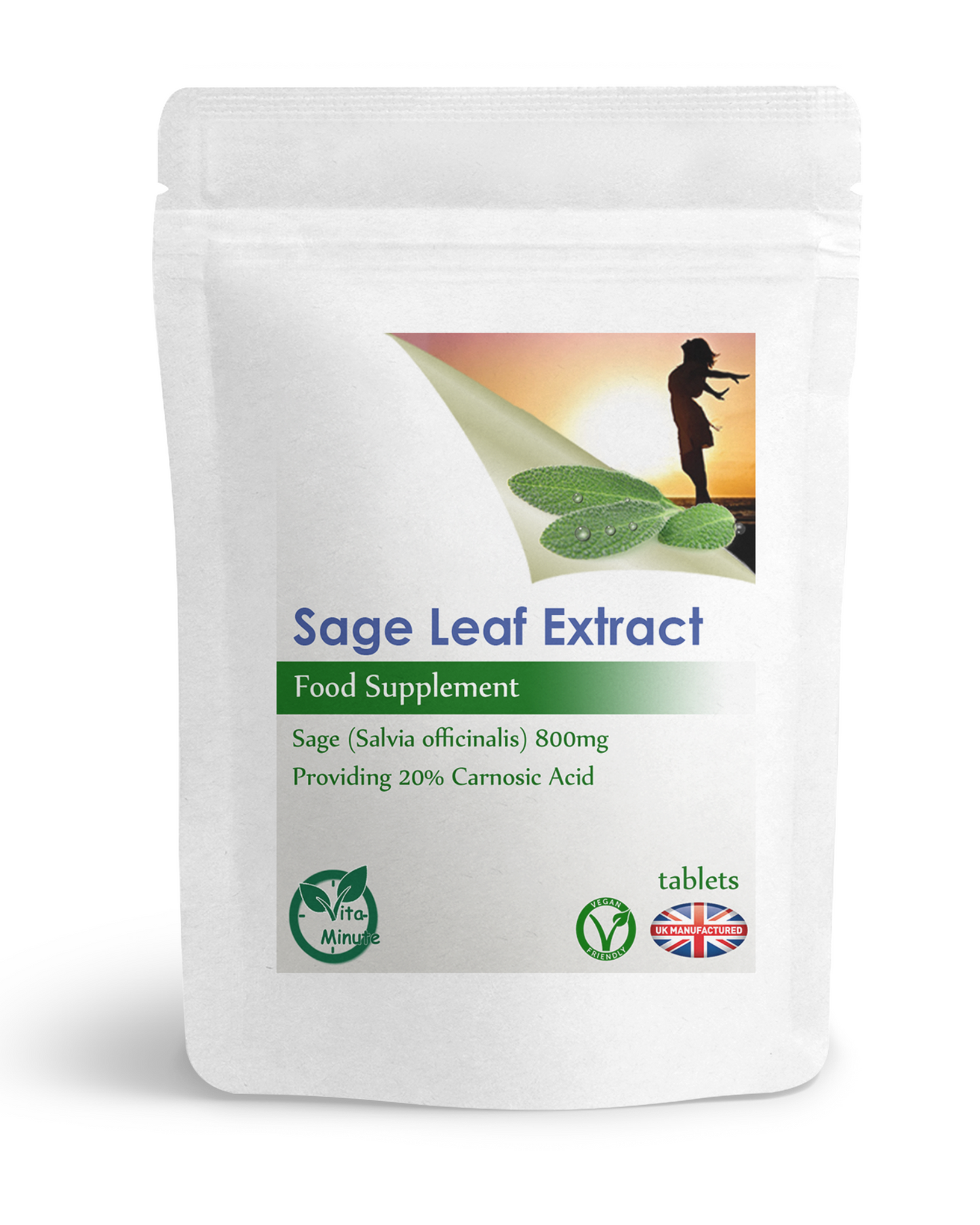 Sage Leaf 800mg Tablets