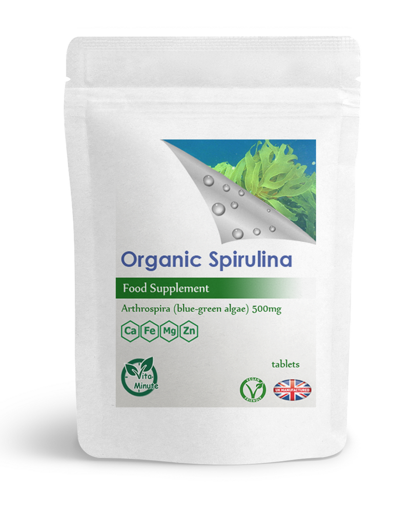 Organic Spirulina 500mg Tablets