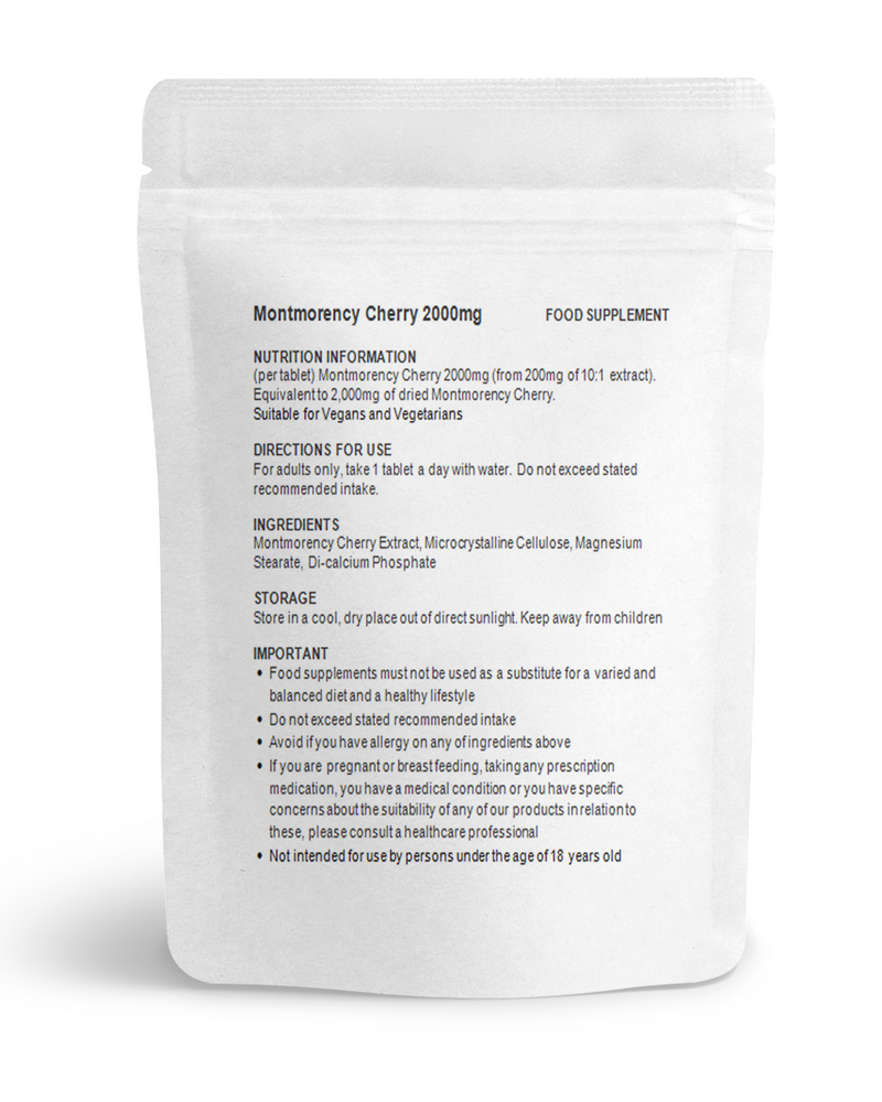 Tart Montmorency Cherry 2000mg Tablets
