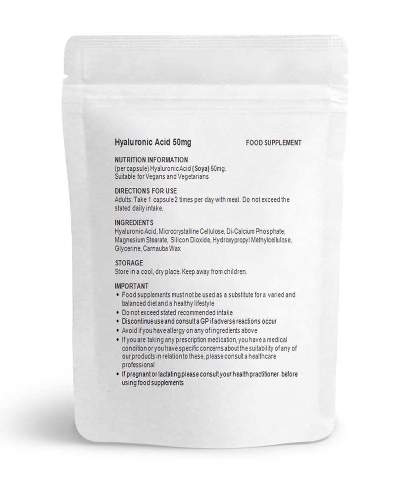 Hyaluronic Acid 50mg Capsules