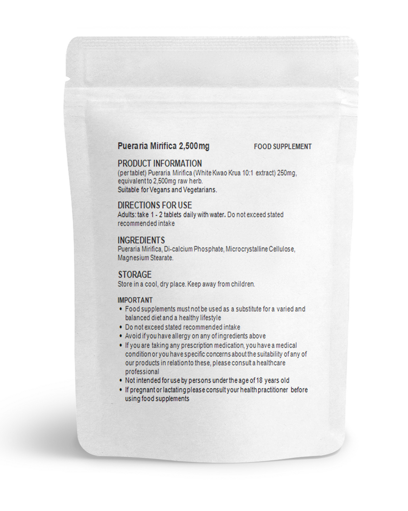 Pueraria Mirifica 2500mg Tablets